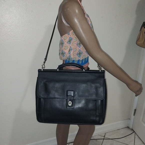 Coach Beekman Messenger Crossbody Leather Briefcase # 6456 $$$ 100.00 SALE - Picture 1 of 16